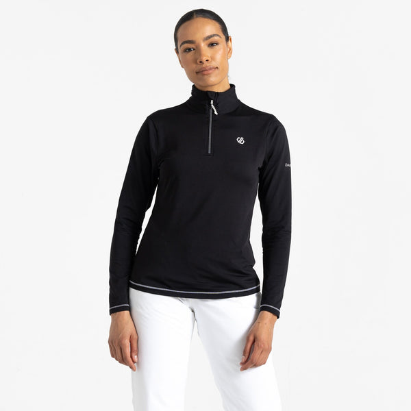 Couche intermédiaire extensible à demi-zip Lowline II Core pour femmes
