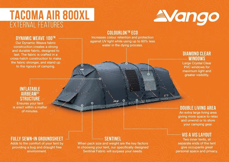 Tacoma 800XL Air Tent Package