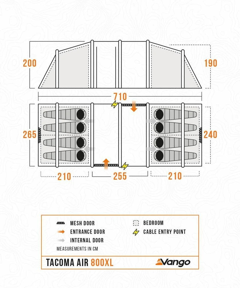 Tacoma 800XL Air Tent Package