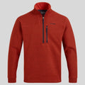 Men's Torney Half Zip Fleece - Carnelian Orange Marl