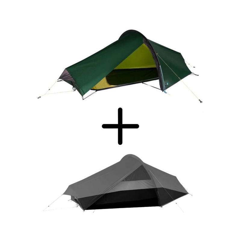 Laser Compact 1 ECO Backpacking Tent + Footprint Bundle