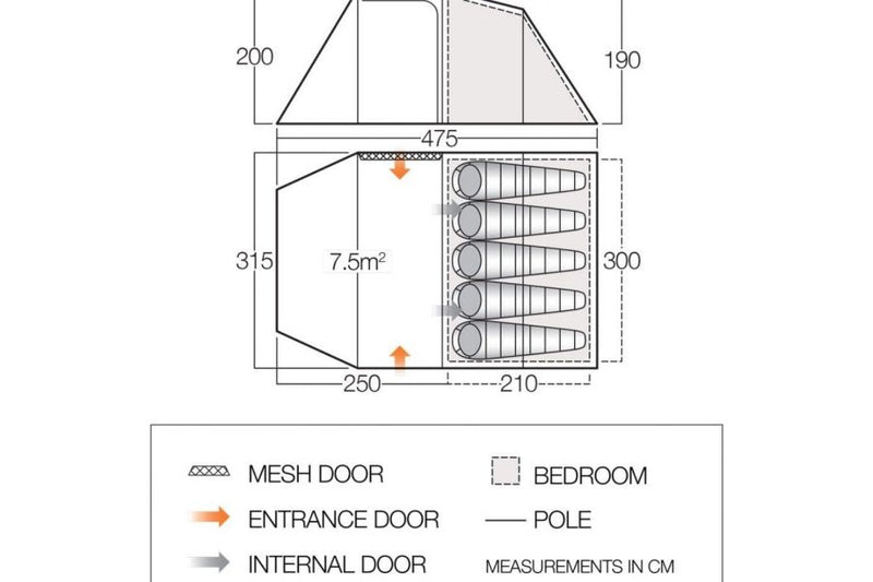 Tente Beta 550 XL CLR