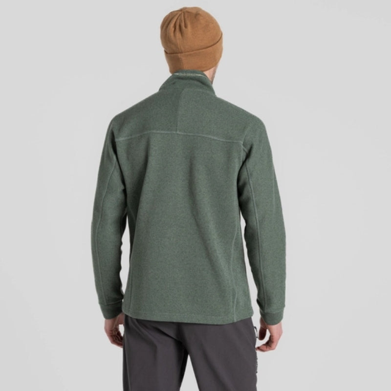 Men's Torney Half Zip Fleece - Laurel Green Marl