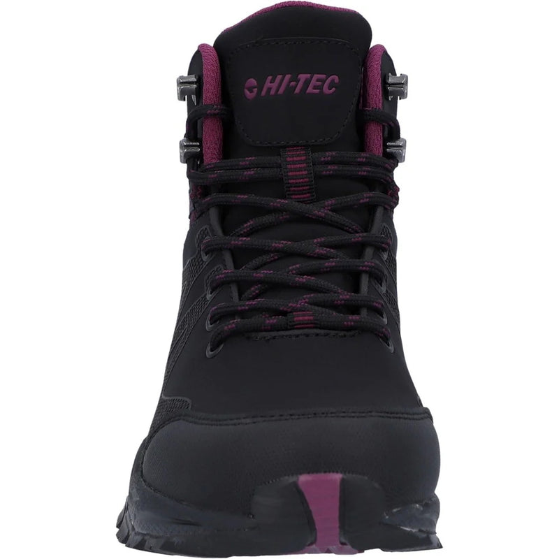 Women's Jackdaw Mid Waterproof Boots - Black/Burgundy