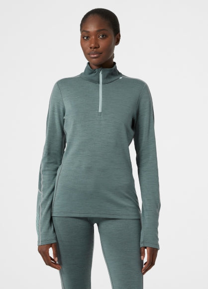 Couche de base légère à demi-zip Lifa Merino pour femmes