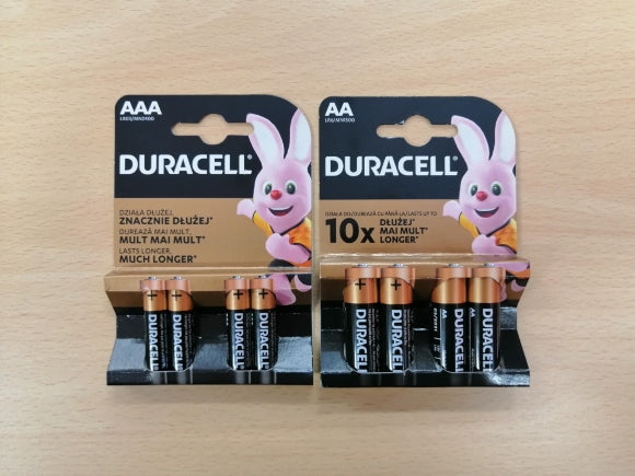 Piles Duracell, paquet de 4