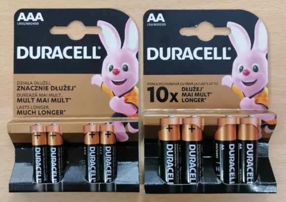 Piles Duracell, paquet de 4