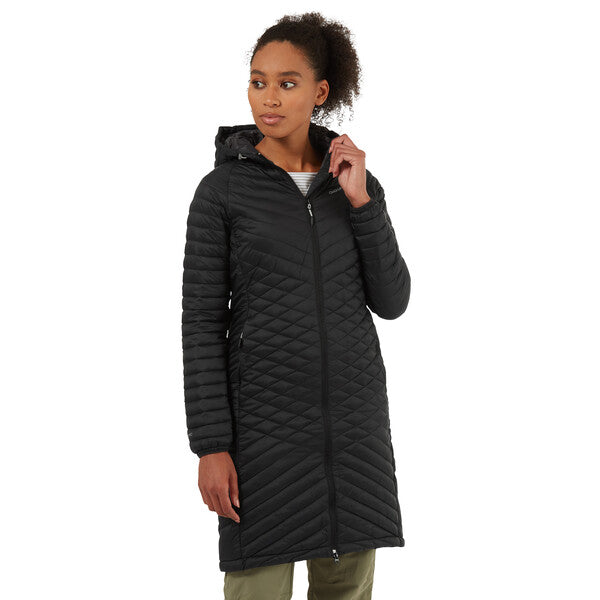 Women's Expolite Long Hooded Jacket - Black