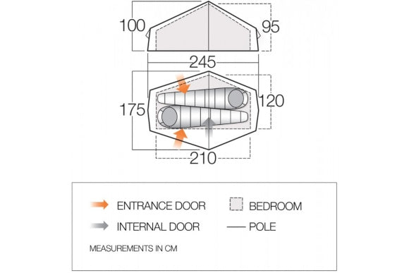 F10 Helium UL 2 Zelt