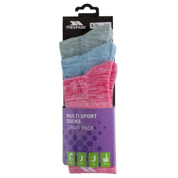 Lot de 3 paires de chaussettes Helvellyn pour femmes