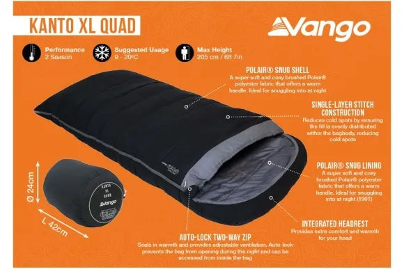 Kanto XL Quad-Schlafsack